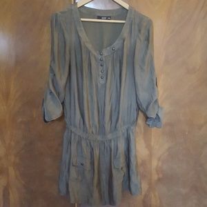 A.n.a. tunic blouse w pockets elastic waist